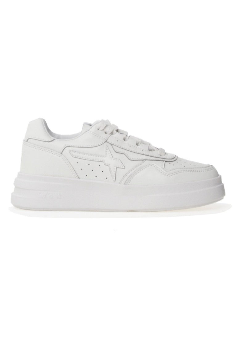 W6yz Minimalist Leather Sneakers Suede Accents Ultra-Light