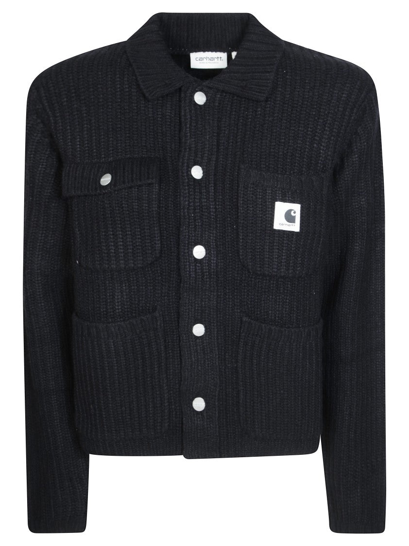 Carhartt Wip Michigan Chunky Knit Acrylic Button-Up Sweater