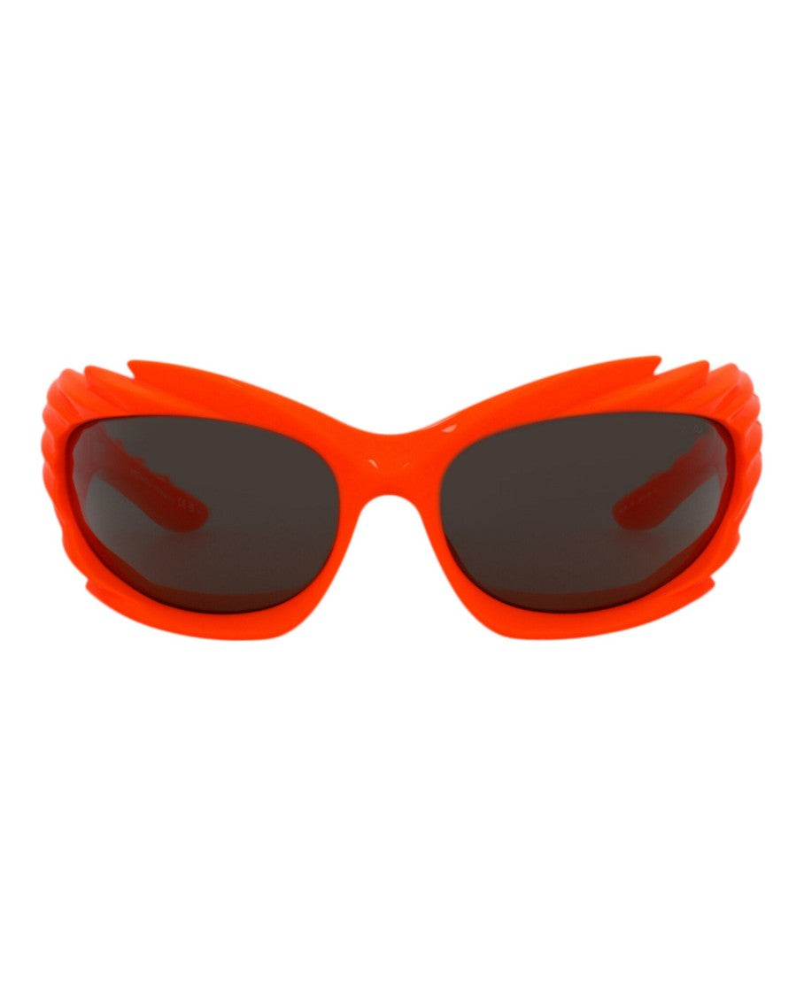 Balenciaga Shield-Frame Bio Injection Sunglasses With Textured Wing Design
