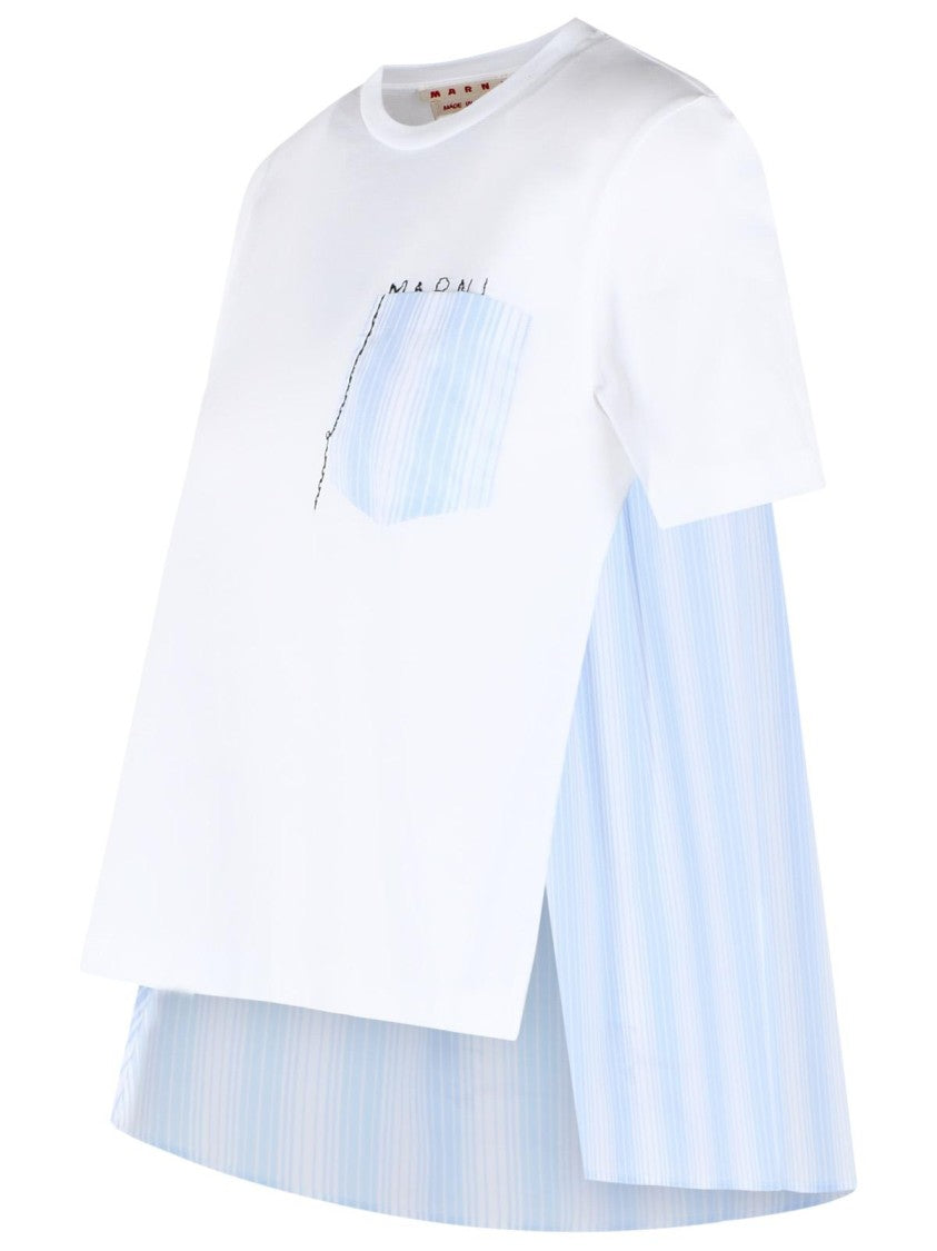 Marni White Cotton T-Shirt