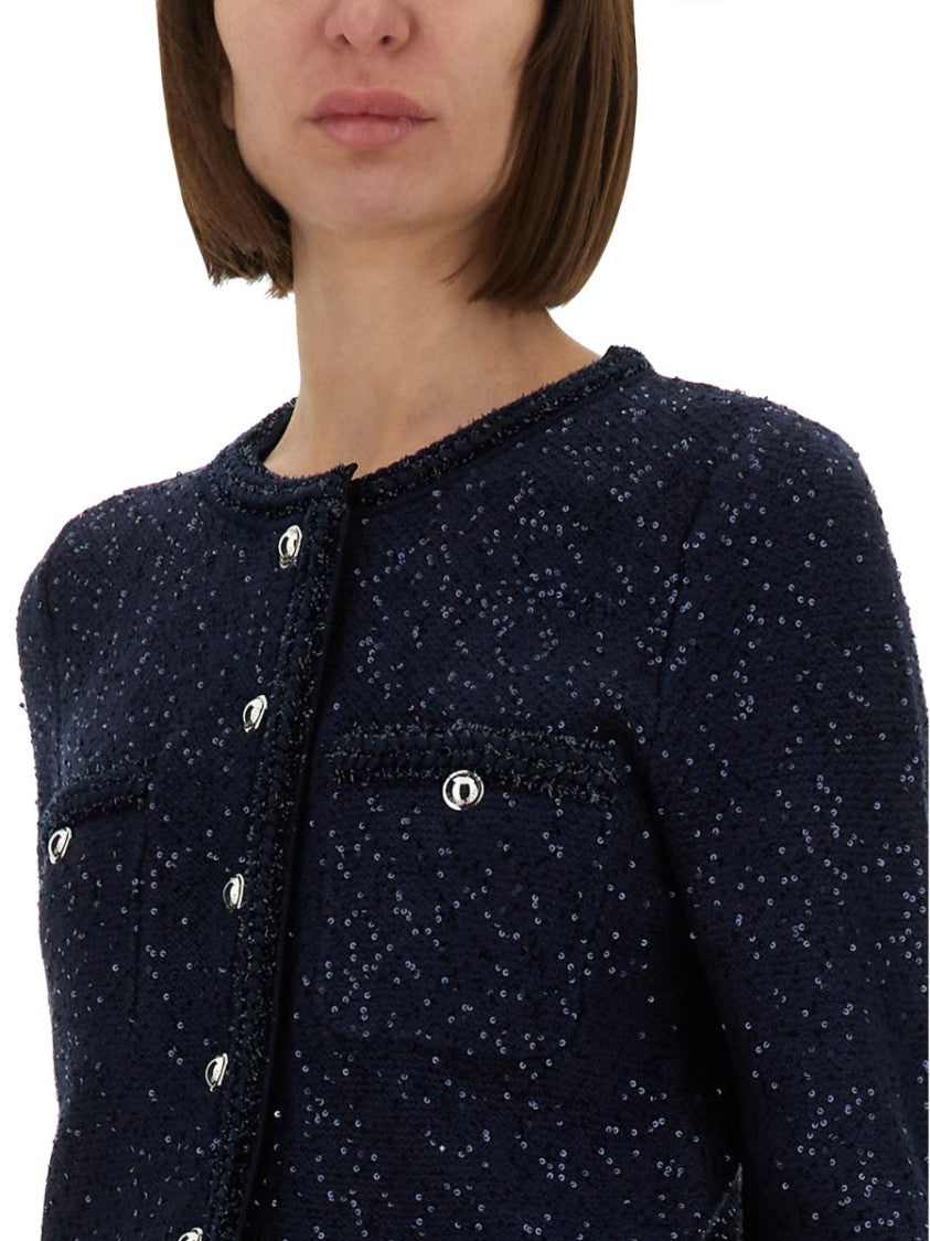 Michael Michael Kors Metallic Knit Jacket