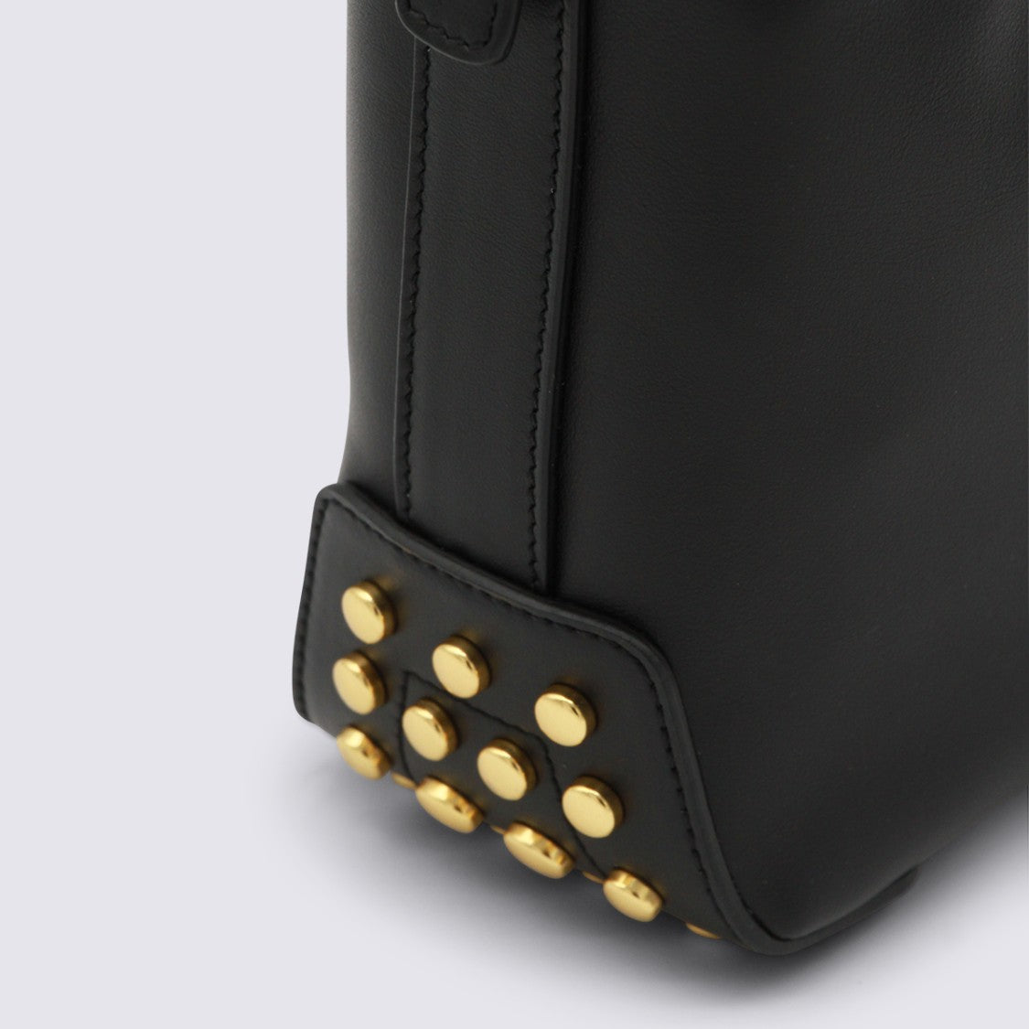 Tod's Structured Handbag With Matte Finish And Gold-Tone Studs