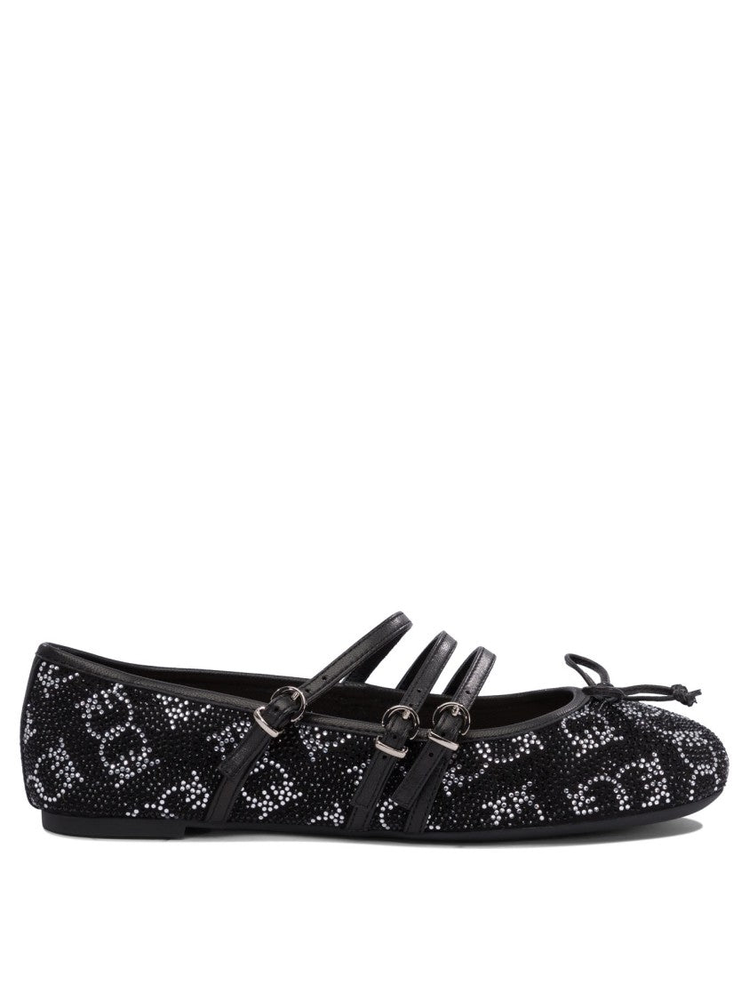 Pinko Black Ballerinas With Delicate Bow