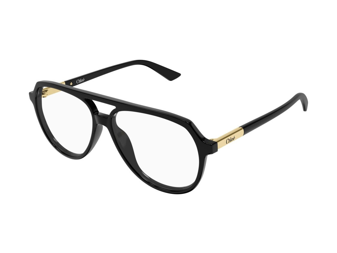 Chloé Black Ch0366o Aviator Acetate Sunglasses