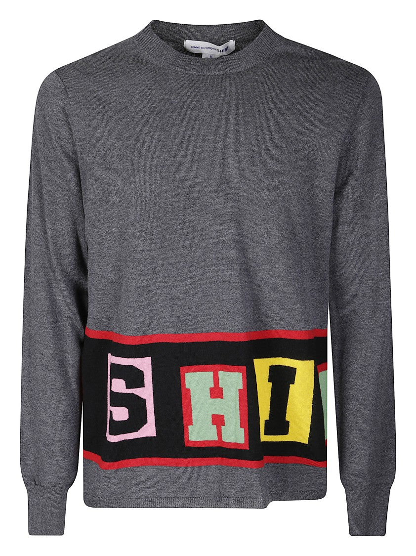 Comme Des Garçons Crew Neck Knitted Sweater