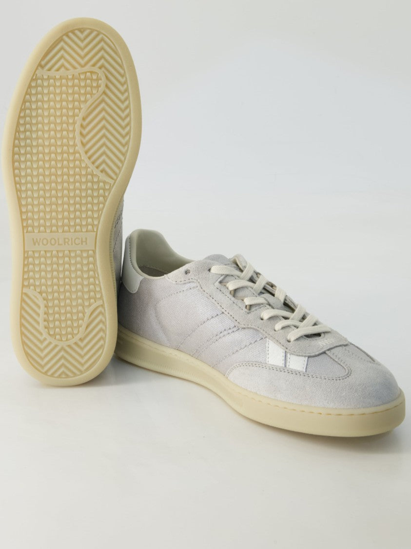 Woolrich Grey Double U.T Camoscio Suede Sneakers