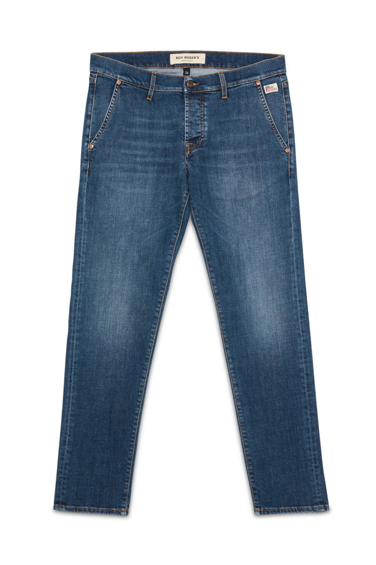 Roy Rogers Men's Medium Blue Faded Wash Jeans