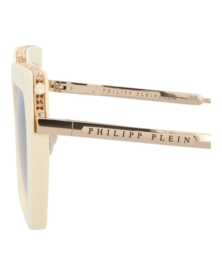 Philipp Plein Cat Eye-Frame Metal Sunglasses