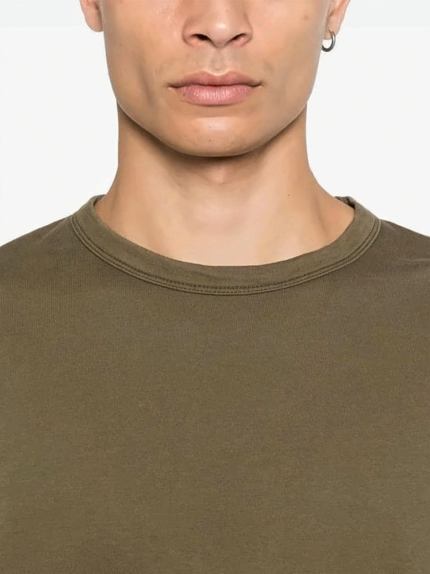 C.P. Company Minimalist Brown Cotton Pullover With Iconic Lens Detail