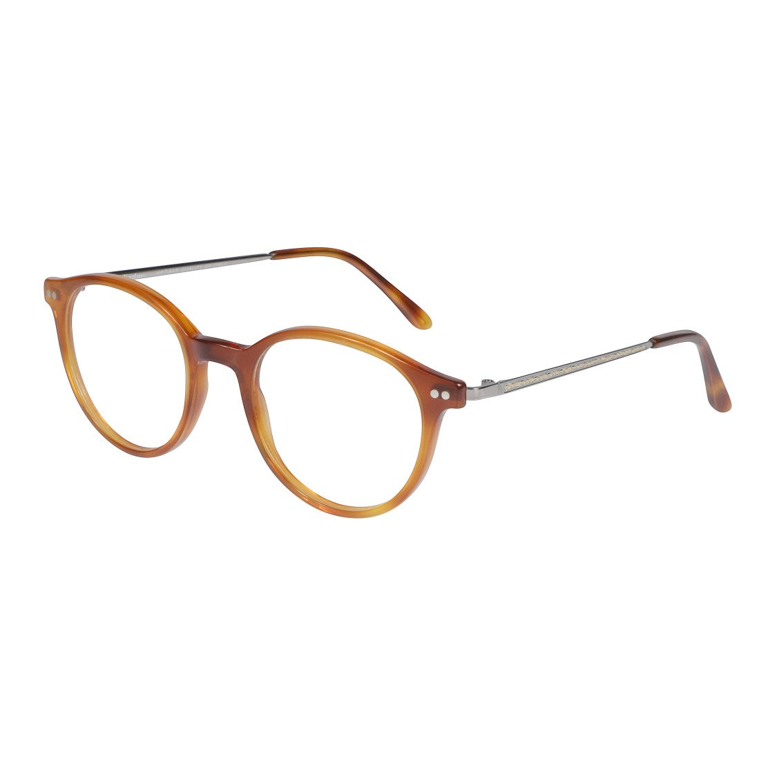 Kador Dylan Amber-Brown Gradient Rounded Frame Eyeglasses
