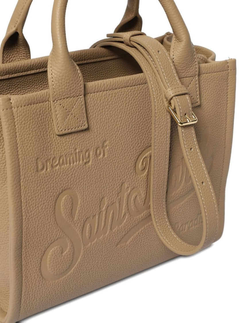Mc2 Saint Barth Structured Rectangular Shoulder Bag With Debossed Logo