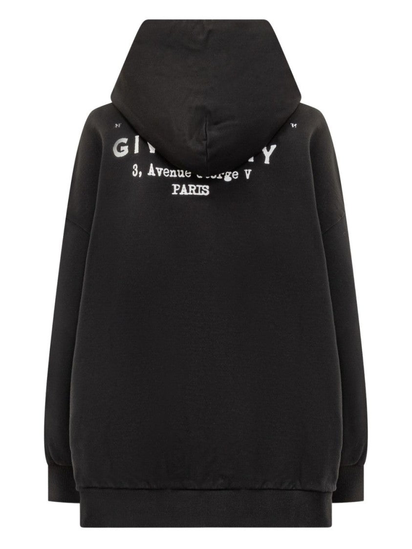 Givenchy Relaxed Fit Hoodie Sweatshirt With Contrasting Logo