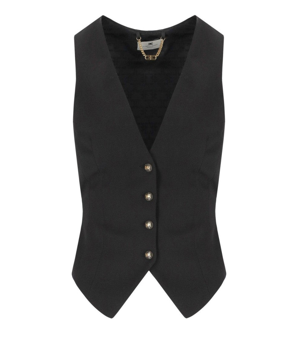 Elisabetta Franchi Black Vest