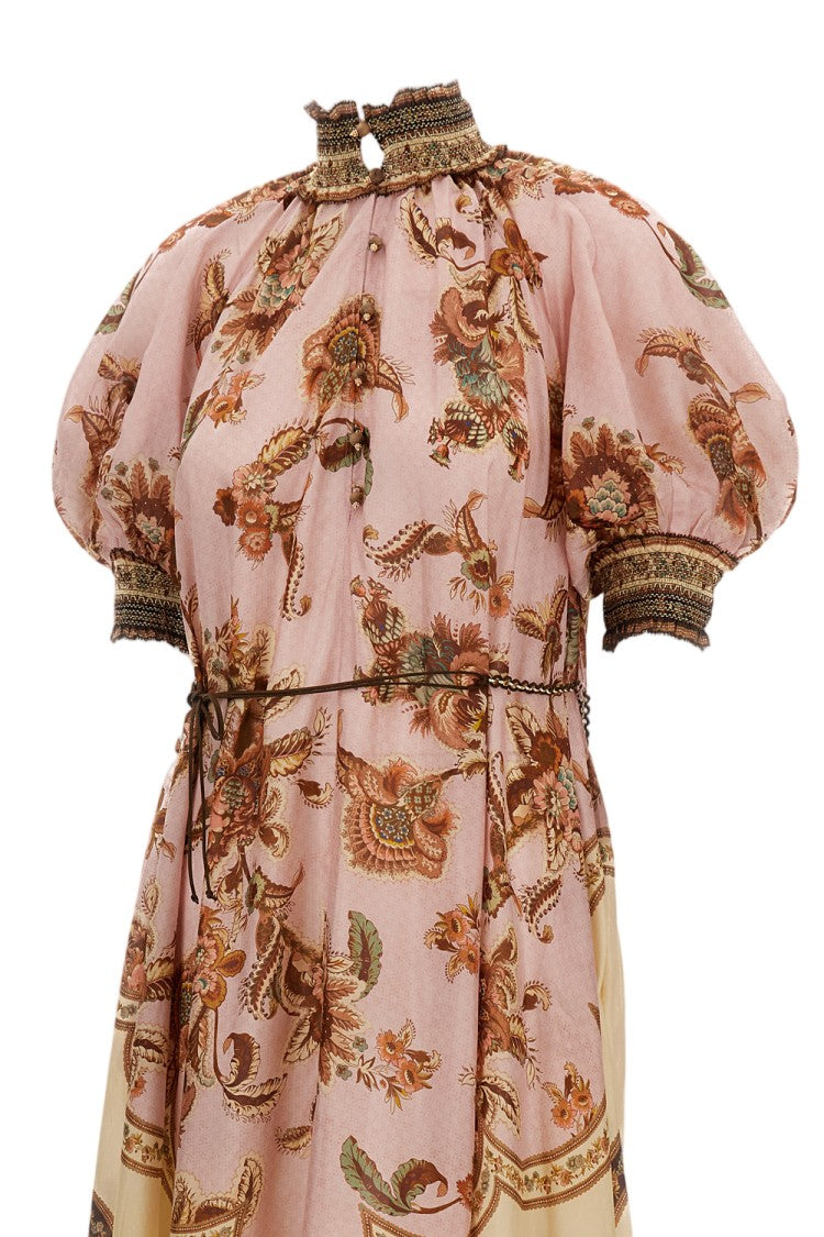 Zimmermann Multicolor Aster Billow Maxi Dress