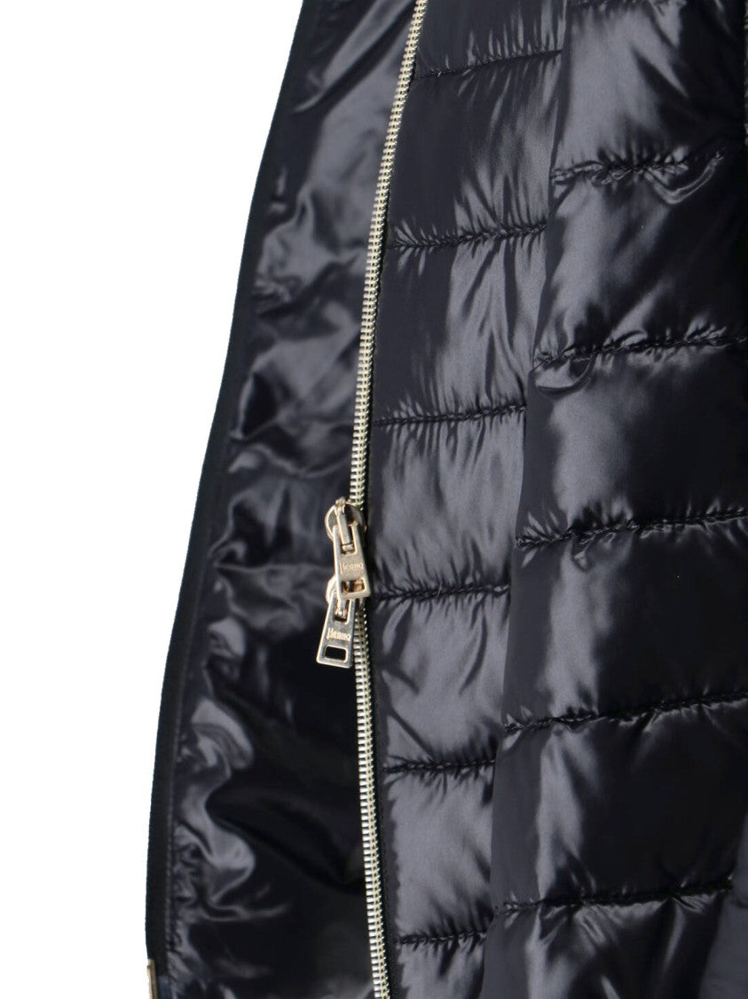 Herno Tailored Black Jacket With High Collar