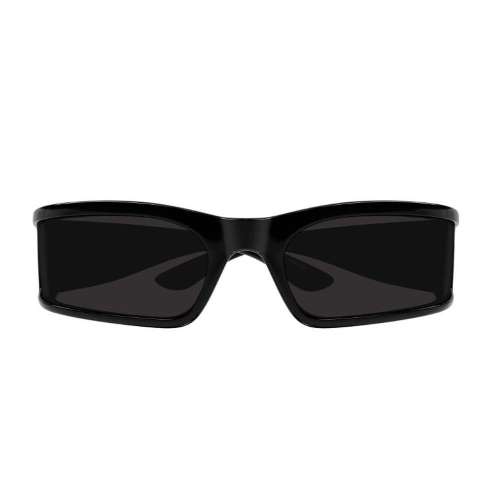 Balenciaga Bb0458s Extreme Line Futuristic Slim Rectangular Bio-Injected Sunglasses