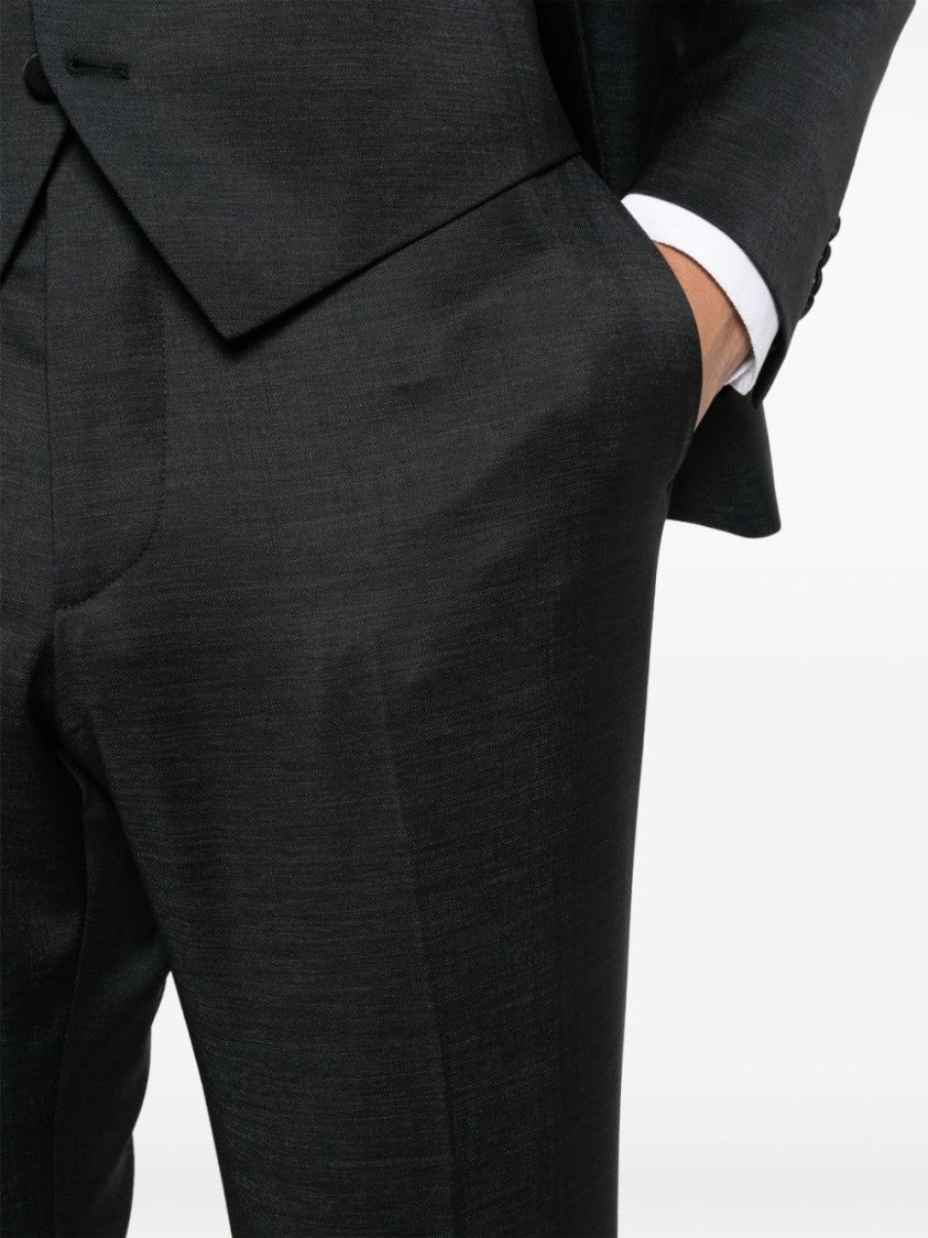 Tagliatore Single-Breasted Black Suit