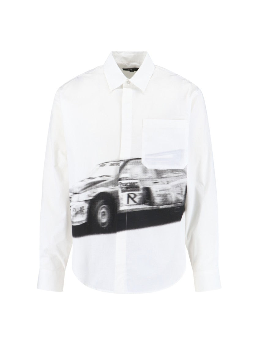 Represent Classic White Cotton Shirt