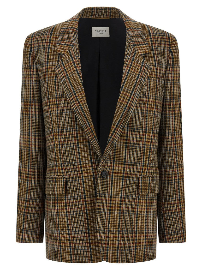 Saint Laurent Prince Of Wales Blazer