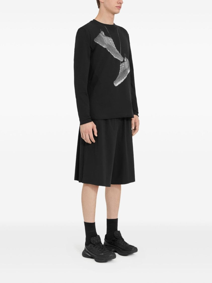 Mm6 By Maison Margiela X Salomon Crew Neck Long-Sleeve Shirt