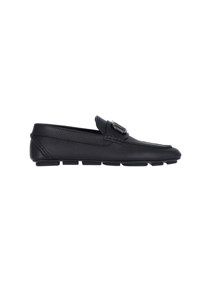 Valentino Garavani Vlogo' Moccasins – Black