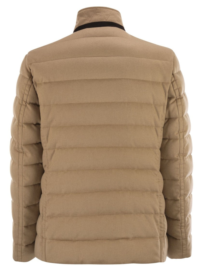 Moorer Zayn - Camel-Coloured Jacket-Style Down Jacket