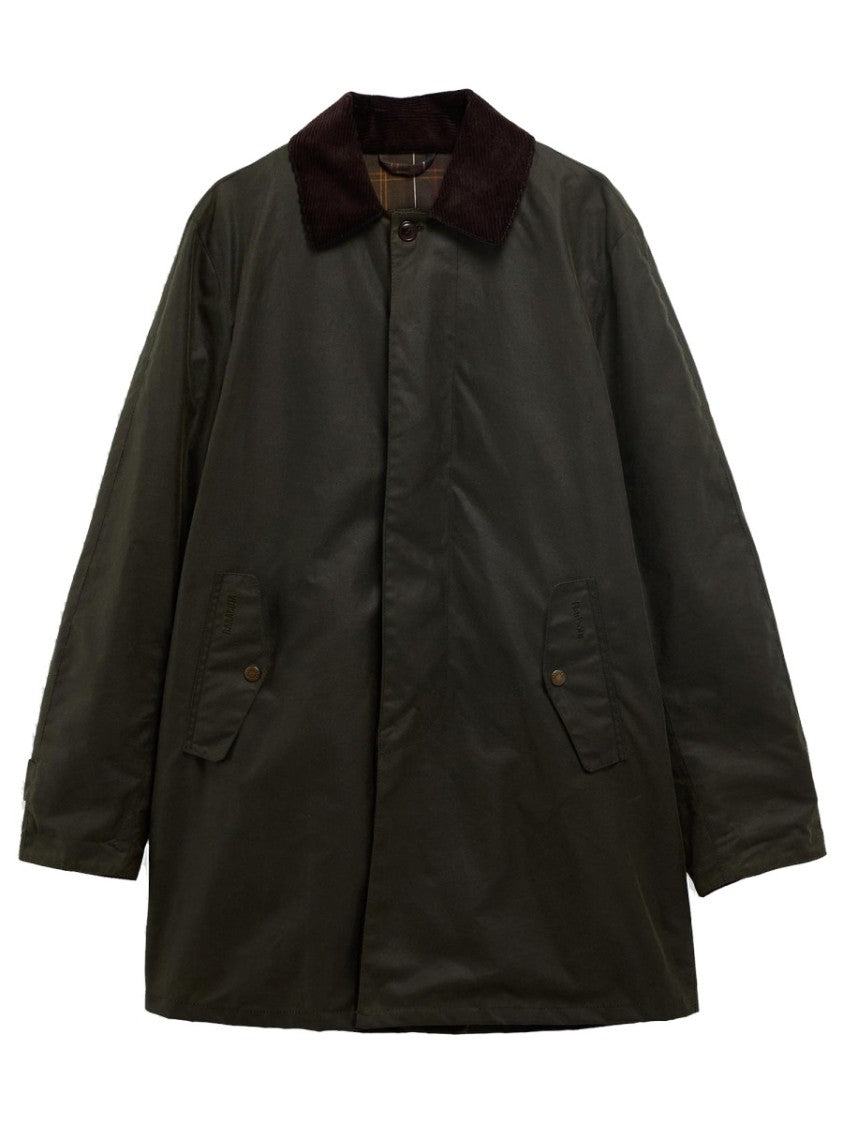 Baracuta X Barbour Mid-Length Cotton Corduroy Trench Coat