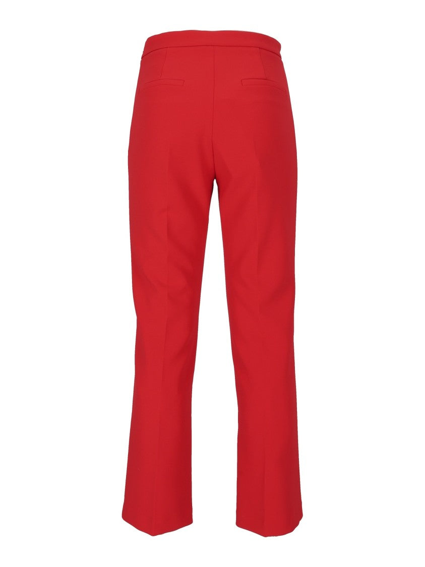Elisabetta Franchi Cropped Straight-Leg Pants With Tailored Finish