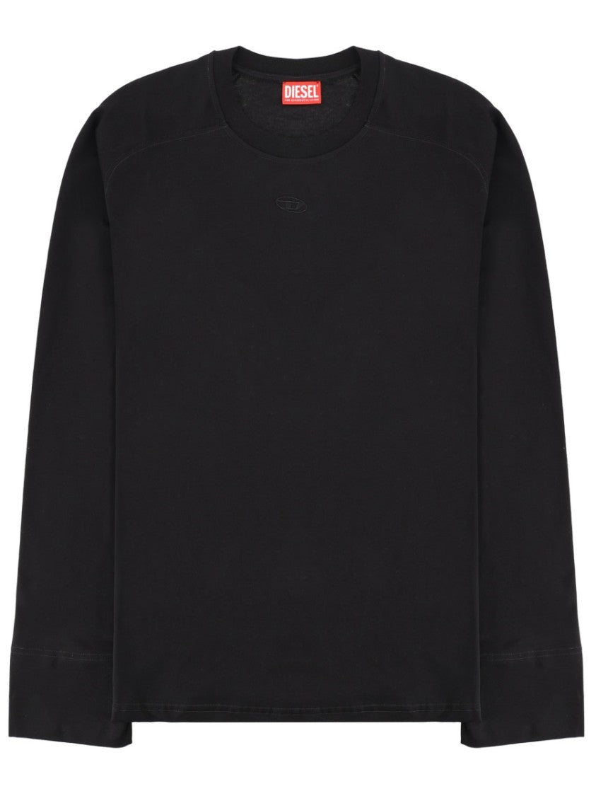 Diesel Kristian Cotton Cut-Out Long-Sleeve T-Shirt