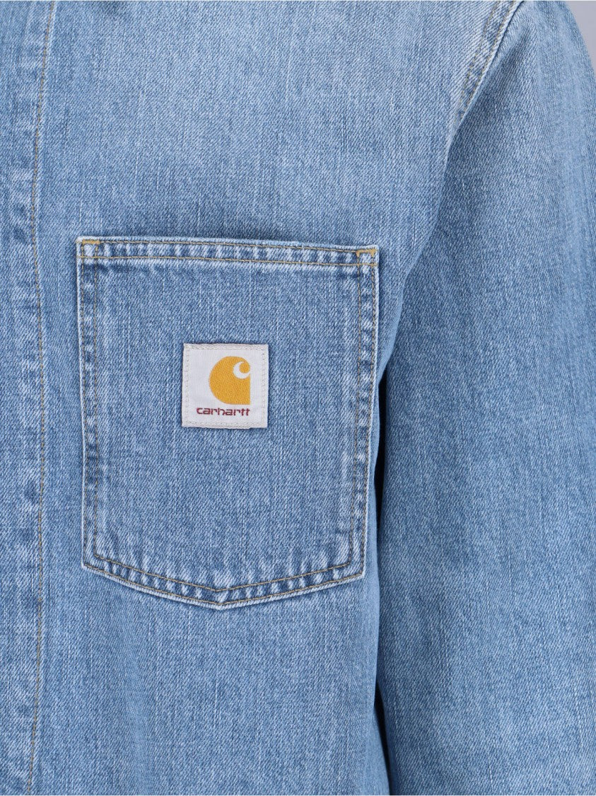 Carhartt Wip Light Blue Warren Chore Denim Jacket