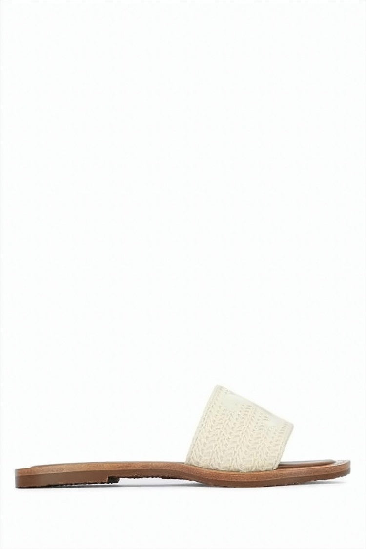 Celine Textured Cotton Strap Celine Slip-On Mules