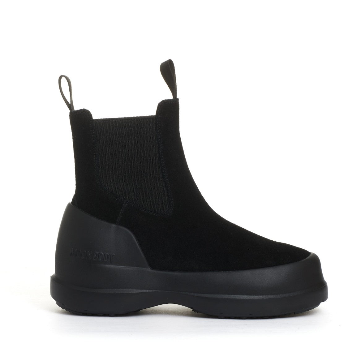 Moon Boot Mb Luna Chelsea Boots In Black Suede