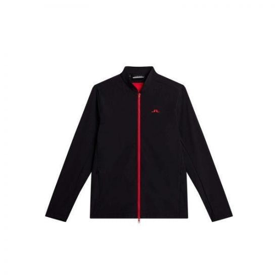 J Lindeberg Lightweight Black Jacket With High Collar