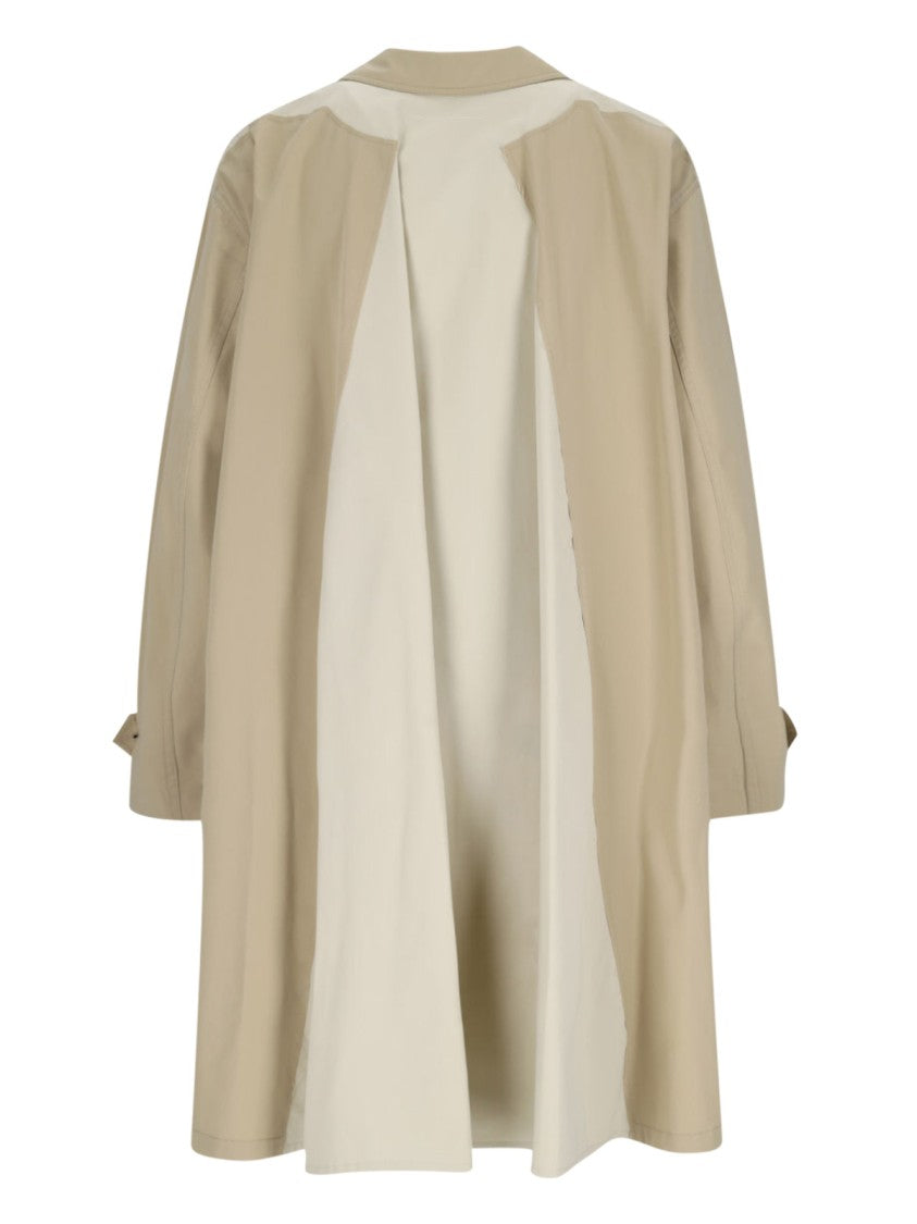 Mm6 By Maison Margiela Single-Breasted Coat – Beige