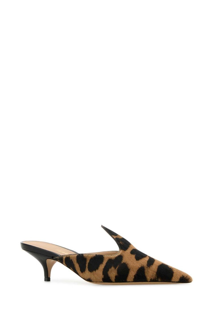 Salvatore Ferragamo Printed Calf Hair Dorye Mules