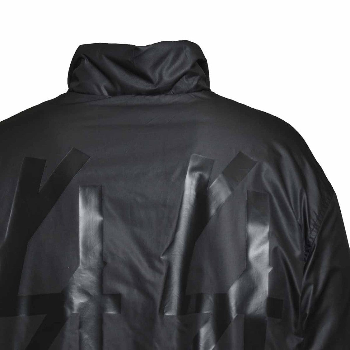 44 Label Group Cropped Bomber Jacket With Tonal Logo Print