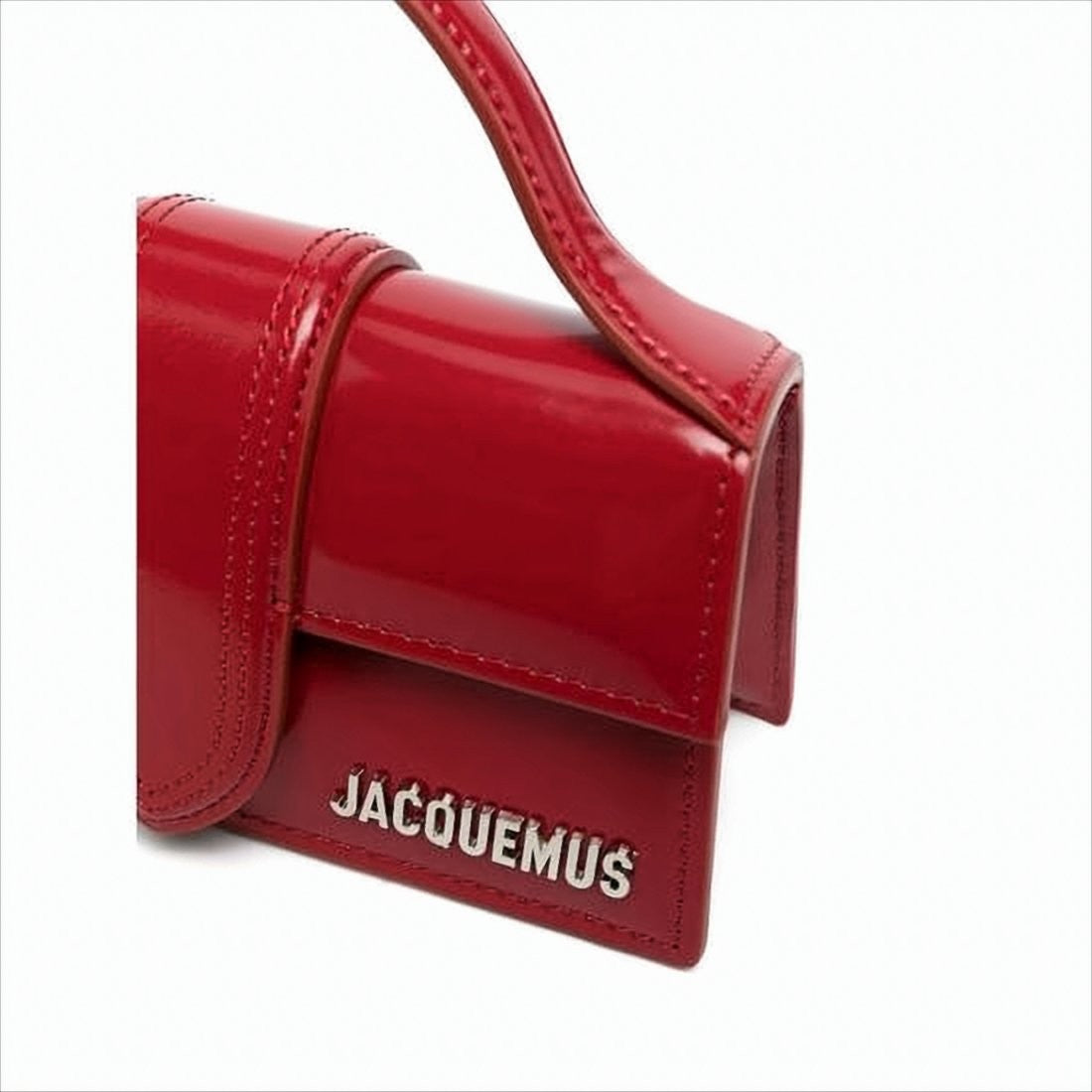 Jacquemus Structured Shoulder Bag With Metallic Logo