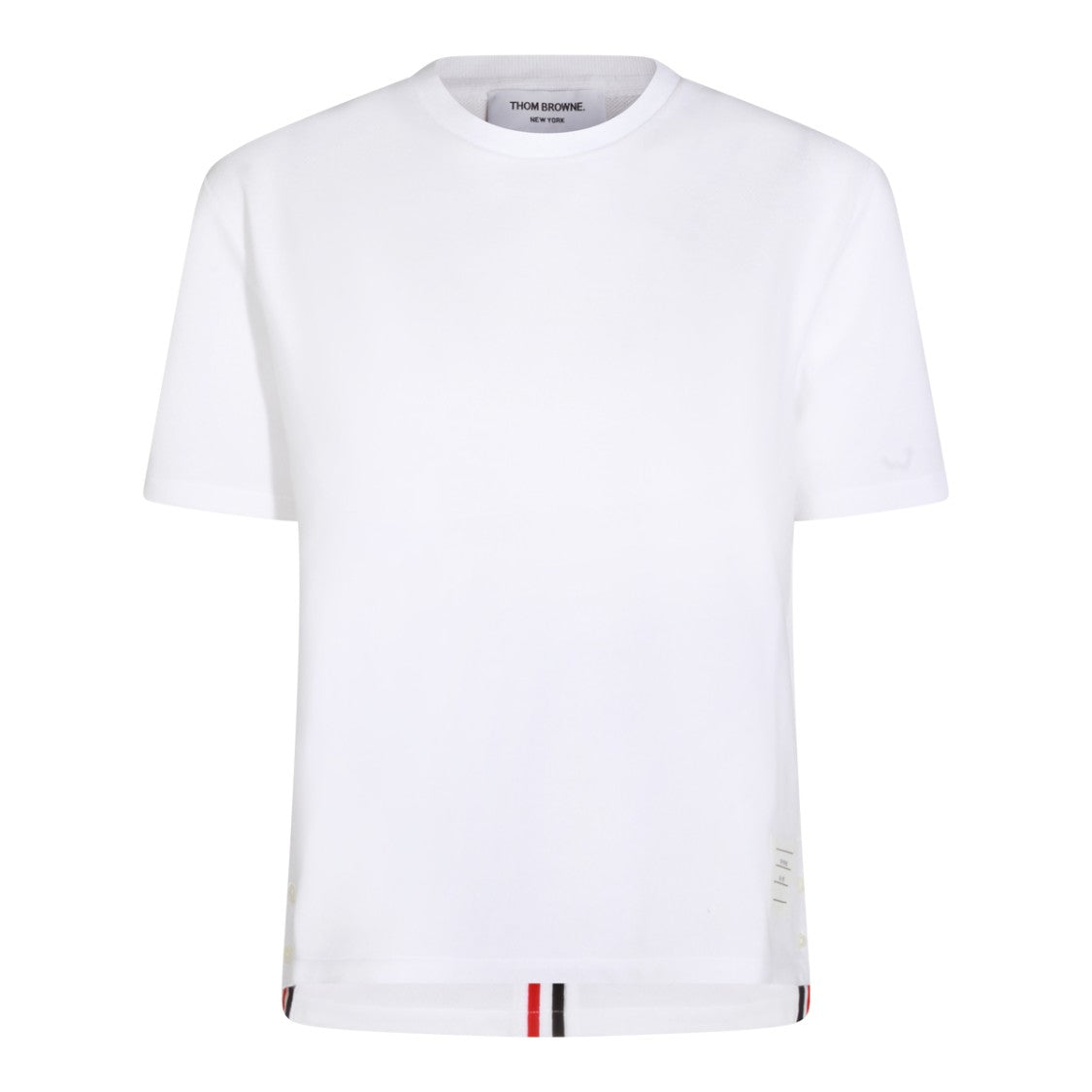 Thom Browne White Cotton T-Shirt