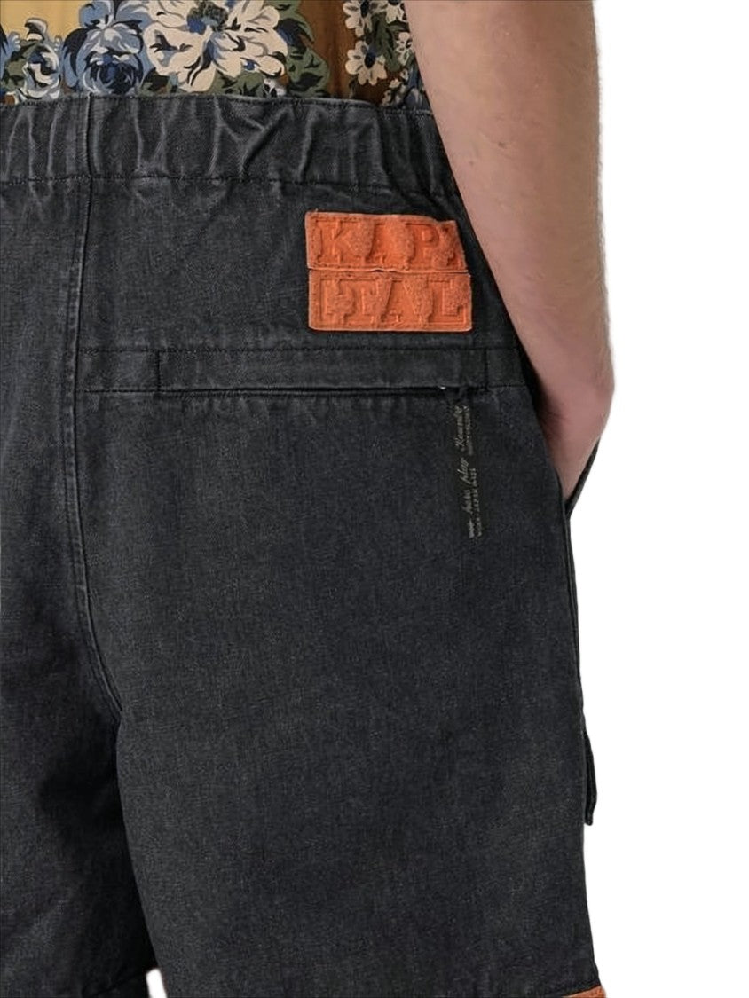 Kapital Relaxed-Fit Drawstring Shorts With Patch Pockets
