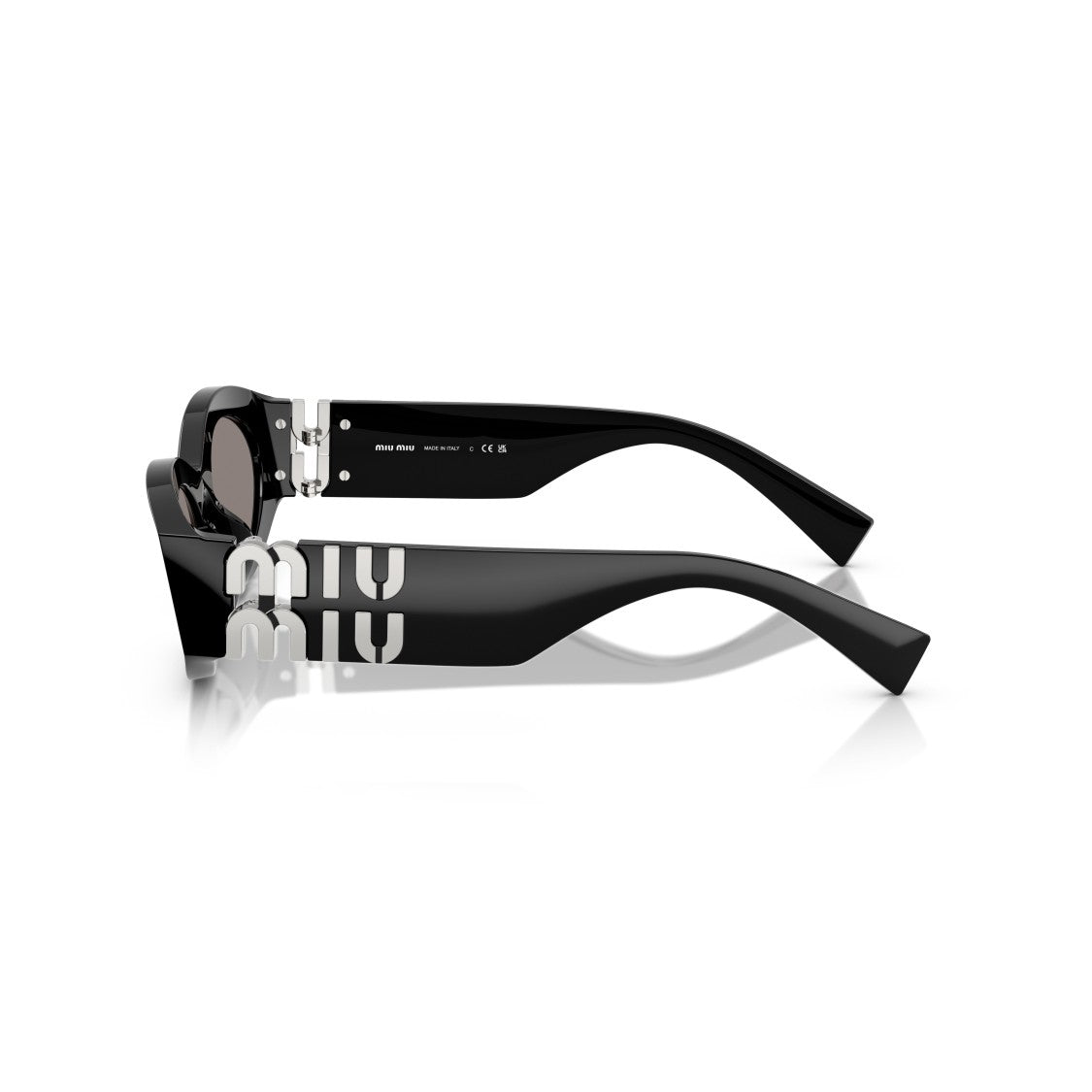 Miu Miu 0Mu 11Ws Elongated Oval Frame Sunglasses