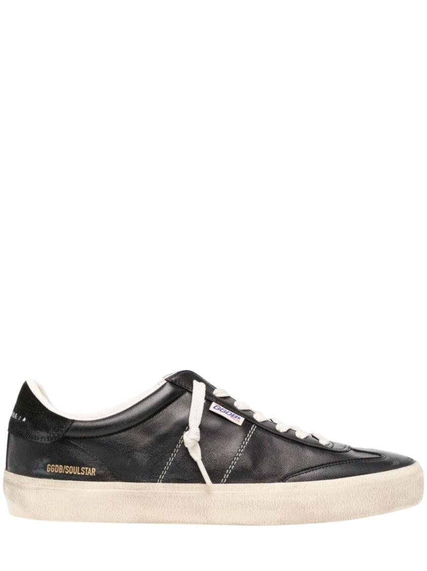 Golden Goose Black Soul Star Leather Sneakers