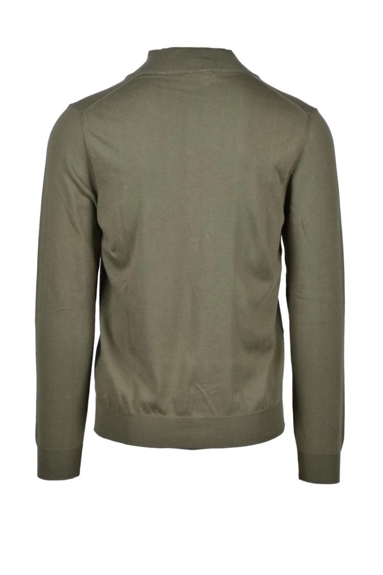 Brooksfield Forest Green High Neck Cardigan
