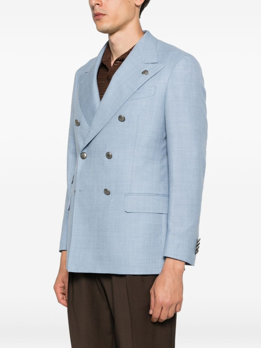 Gabriele Pasini Tailored Double-Breasted Metallic Blazer