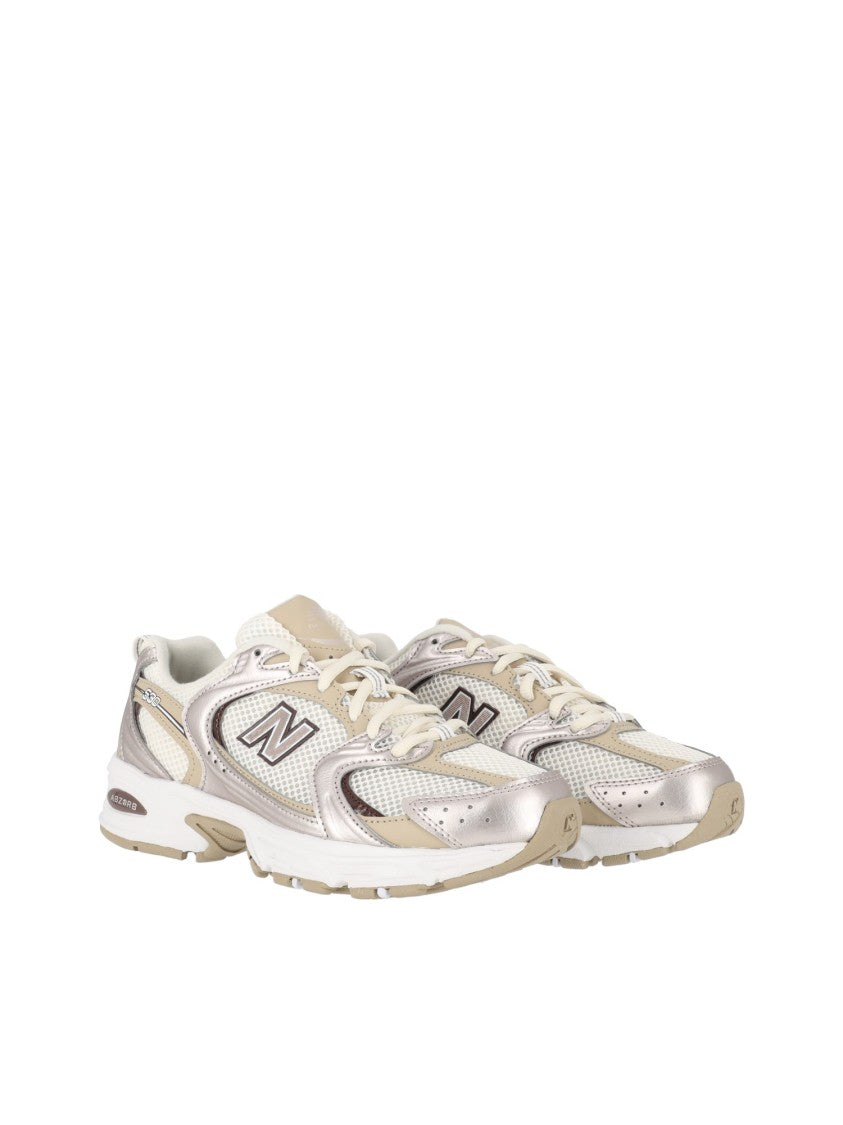 New Balance Pumpernickel Metallic Synthetic Mesh Sneakers