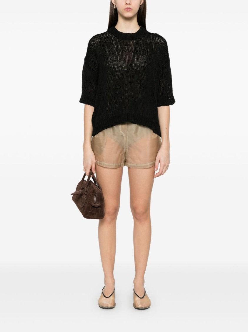 Roberto Collina Relaxed Fit Fisherman Sweater With Dropped Shoulders