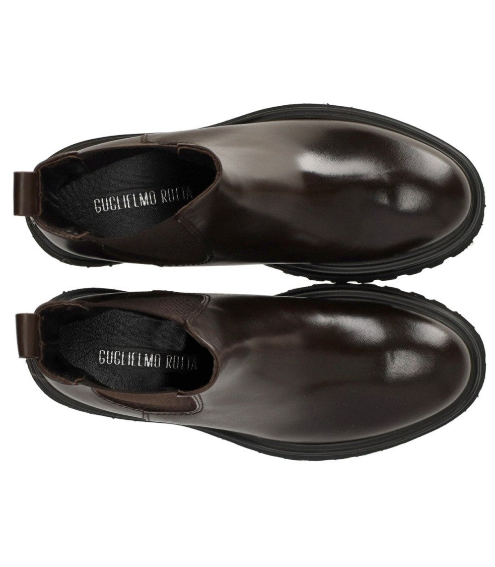 Guglielmo Rotta Worms Chocolate Chelsea Boot