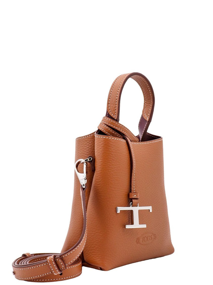 Tod's Structured Textured Leather Tote Bag