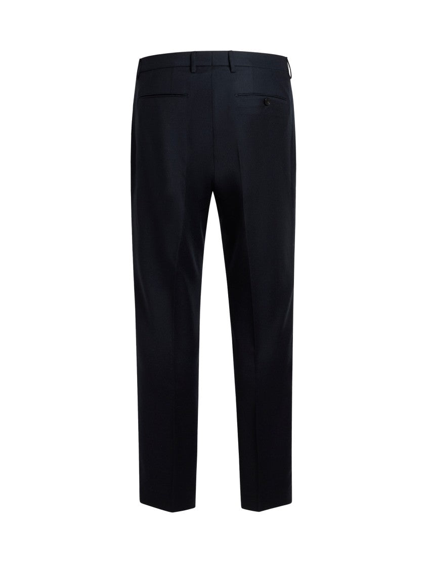 Etro Tailored Blue Wool Flannel Trousers