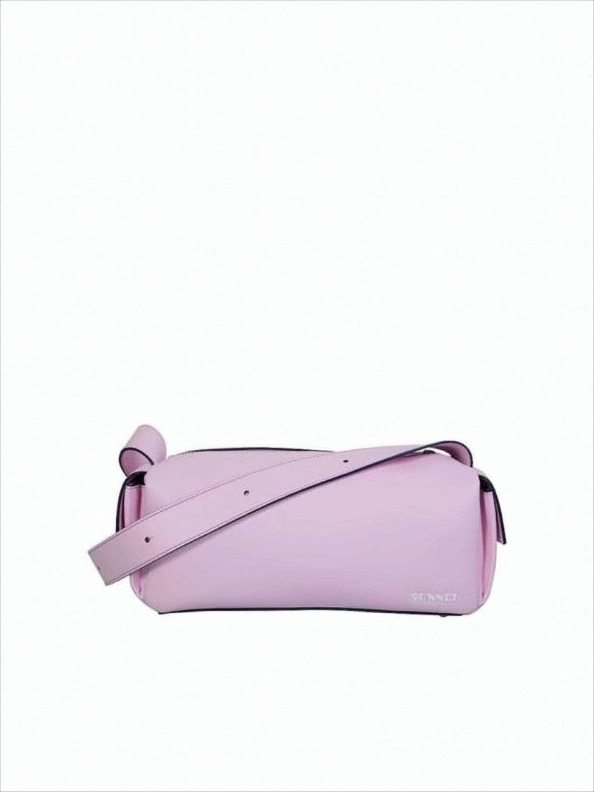 Sunnei Rectangular Pink Cowhide Leather Shoulder Bag