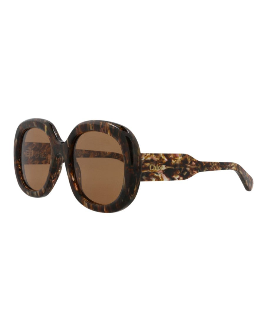 Chloé Sustainable Square-Frame Sunglasses With Tortoiseshell Design